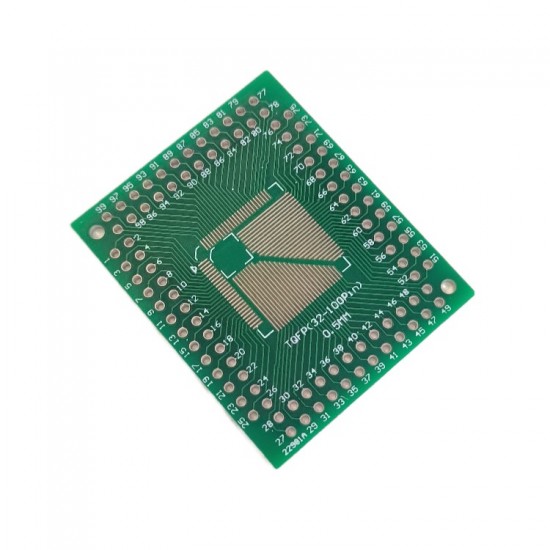 TQFP (32-100pin) 0.5mm / (32-64pin) 0.8mm To DIP Adapter PCB Board Converter