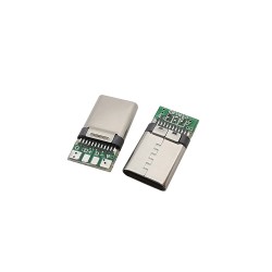 USB TYPE C Male Plug Soldering Connector PCB Board