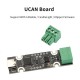 UCAN Board STM32F072 USB to CAN Adapter for 3D Printers – CANable, CandleLight & Klipper Firmware Support