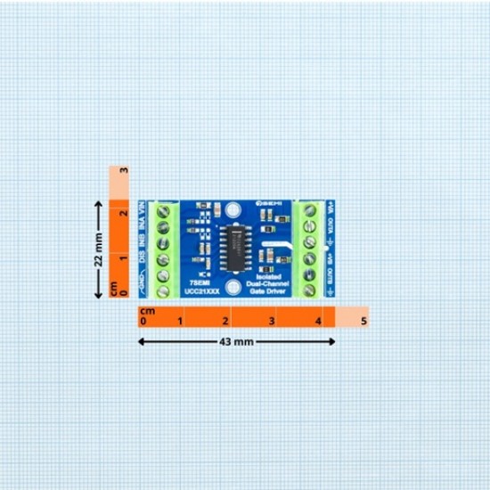 7 Semi UCC21220A Dual-channel Isolated Gate Driver Breakout (MPN: BO-10178) 7 Semi UCC21220A Dual-channel Isolated Gate Driver Breakout (MPN: BO-10178)