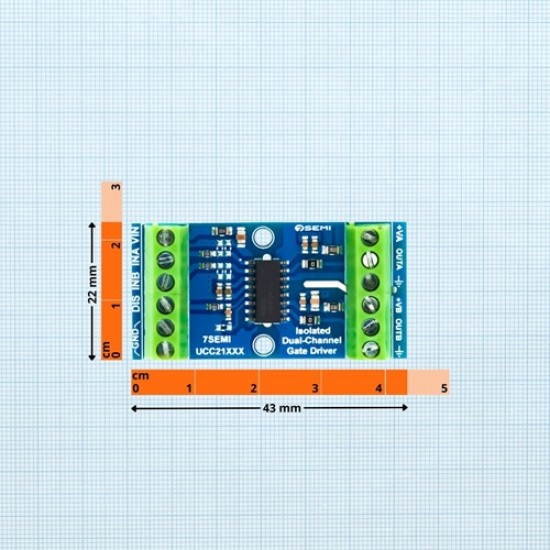 UCC21330 Dual-channel Isolated Gate Driver Breakout (BO-10177)