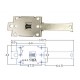 Universal SSR 35 Fixed Mounting Din Rail Clip for Solid State Relay - Optional Snap Length Size 80.5mm / 110.5mm / 140.5mm - 35mm Dia