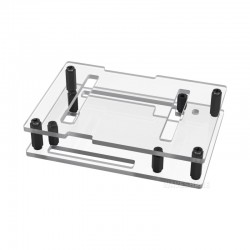 Waveshare Transparent PC Case For Arduino UNO Q, Supports Installation With The UNO Media Carrier Board, With Precise Opening Design For Peripheral Access Waveshare Transparent PC Case For Arduino UNO Q, Supports Installation With The UNO Media Carrier Board, With Precise Opening Design For Peripheral Access