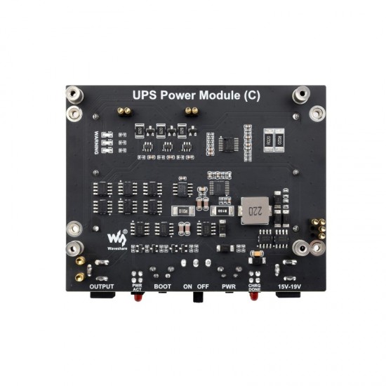 Uninterruptible Power Supply UPS Module (C) For Jetson Orin, Supports 21700 Li battery (NOT included), Pogo Pins Connector