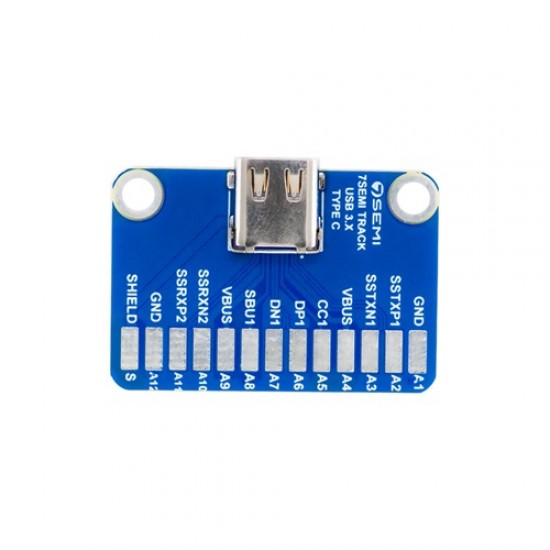 USB-C 3.1 Breakout Board 24 Pins Female Type C Connector PCB