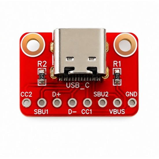 Deccan Robots USB 3.1 Type-C 16Pin Female PCB Breakout Board Deccan Robots USB 3.1 Type-C 16Pin Female PCB Breakout Board