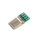USB-C Male Breakout - 4 Pin PCB USB Type C