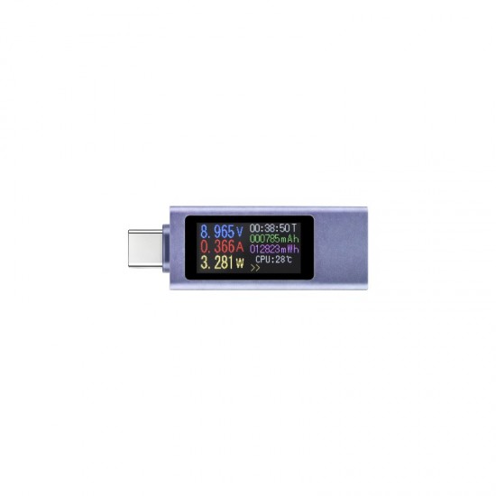 Waveshare 0.96inch USB-C Power Meter, Onboard Type-C ports, Supports Power-off Data Storage And Real-time Status Monitoring, Portable & Lightweight Waveshare 0.96inch USB-C Power Meter, Onboard Type-C ports, Supports Power-off Data Storage And Real-time Status Monitoring, Portable & Lightweight