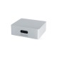 Waveshare Type-C Power And Signal Splitter, Supports 5V DC Independent Power Supply, 3 × Type-C Female Ports, CNC Aluminum Alloy Case, With Indicator