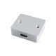 Waveshare Type-C Power And Signal Splitter, Supports 5V DC Independent Power Supply, 3 × Type-C Female Ports, CNC Aluminum Alloy Case, With Indicator