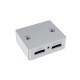Waveshare Type-C Power And Signal Splitter, Supports 5V DC Independent Power Supply, 3 × Type-C Female Ports, CNC Aluminum Alloy Case, With Indicator