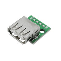 USB Type A Female To 2.54mm 4pin Breakout Board