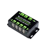 Industrial Grade USB HUB, Extending 4x USB 2.0 Ports, Switchable Dual Hosts - Without Power Supply