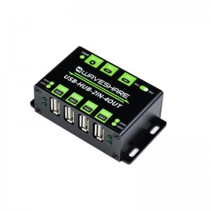 Industrial Grade USB HUB, Extending 4x USB 2.0 Ports, Switchable Dual Hosts - Without Power Supply Industrial Grade USB HUB, Extending 4x USB 2.0 Ports, Switchable Dual Hosts - Without Power Supply
