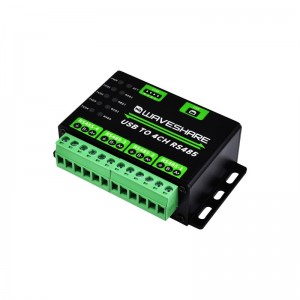 Waveshare Industrial USB TO 4Ch RS485 Converter, Multi Protection Circuits, Multi Systems Support, Aluminium Alloy Case Waveshare Industrial USB TO 4Ch RS485 Converter, Multi Protection Circuits, Multi Systems Support, Aluminium Alloy Case