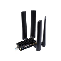 Waveshare 5G DONGLE Module, quad antennas, USB3.1 port, Aluminum Alloy Heatsink, M.2 Key B Interface (5G chipset not included)