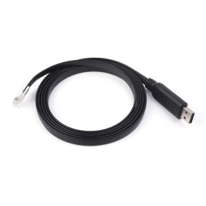 Industrial USB To RJ45 Console Cable, USB Type A to RJ45 Console Male Port, Original FT232RL Chip, Cable Length 1.8m Industrial USB To RJ45 Console Cable, USB Type A to RJ45 Console Male Port, Original FT232RL Chip, Cable Length 1.8m