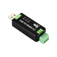 Waveshare USB To RS485 (C) Industrial Grade Isolated Bidirectional Converter, FT232RNL Chip, Onboard Isolated Transceiver And TVS, Up To 1.2km RS485 Transmission Distance