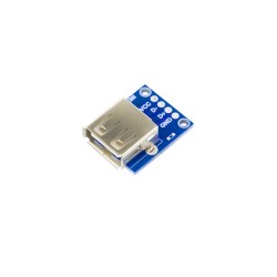 USB Type-A Female Breakout Board – Easy USB Connection for Arduino, ESP32 & DIY Prototyping (CB-10111) USB Type-A Female Breakout Board – Easy USB Connection for Arduino, ESP32 & DIY Prototyping (CB-10111)