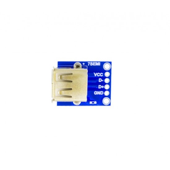 USB Type-A Female Breakout Board – Easy USB Connection for Arduino, ESP32 & DIY Prototyping (CB-10111) USB Type-A Female Breakout Board – Easy USB Connection for Arduino, ESP32 & DIY Prototyping (CB-10111)