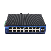 USR-ISG016 Industrial Grade 16-Port Gigabit Ethernet Switch - Unmanaged - DC 12-52V