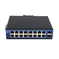 USR-ISG016 Industrial Grade 16-Port Gigabit Ethernet Switch - Unmanaged - DC 12-52V