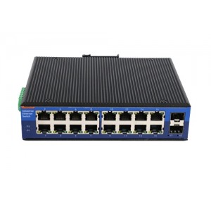USR-ISG016 Industrial Grade 16-Port Gigabit Ethernet Switch - Unmanaged - DC 12-52V