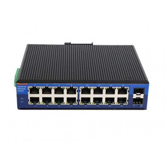 USR-ISG016 Industrial Grade 16-Port Gigabit Ethernet Switch - Unmanaged - DC 12-52V USR-ISG016 Industrial Grade 16-Port Gigabit Ethernet Switch - Unmanaged - DC 12-52V