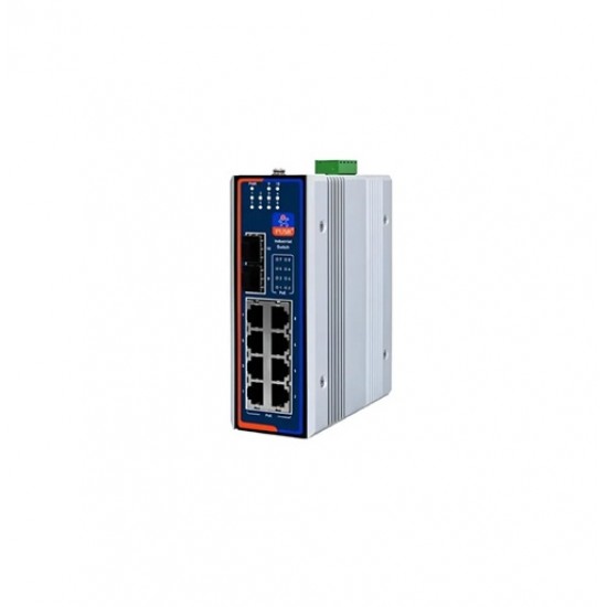 USR-ISG1208s-SFP 10-Port Gigabit Ethernet Switch - 2 SFP ETH Port + 8 Gigabit Coper ETH Port - Layer 2 Managed - DC 12-52V