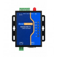 USR-LG207 SX1262 Based Industrial LoRa Modem - RS232/RS485 to LoRa Converter - 8KM Communication Distance - Antenna, Power Adapter & Serial Cable Included