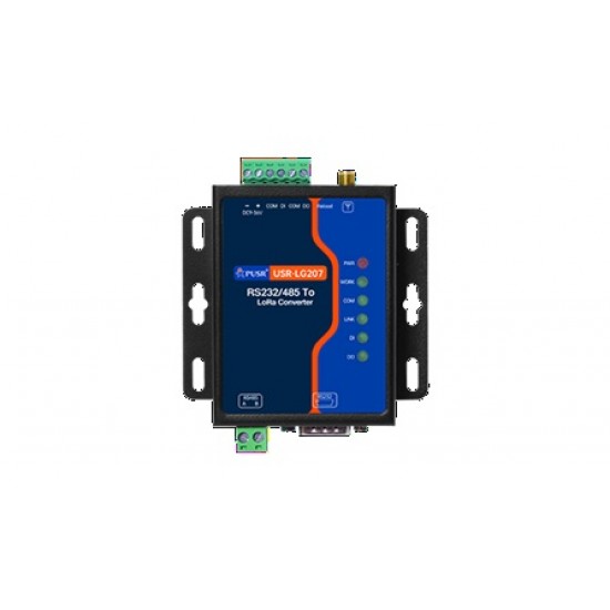 USR-LG207 SX1262 Based Industrial LoRa Modem - RS232/RS485 to LoRa Converter - 8KM Communication Distance - Antenna, Power Adapter & Serial Cable Included USR-LG207 SX1262 Based Industrial LoRa Modem - RS232/RS485 to LoRa Converter - 8KM Communication Distance - Antenna, Power Adapter & Serial Cable Included