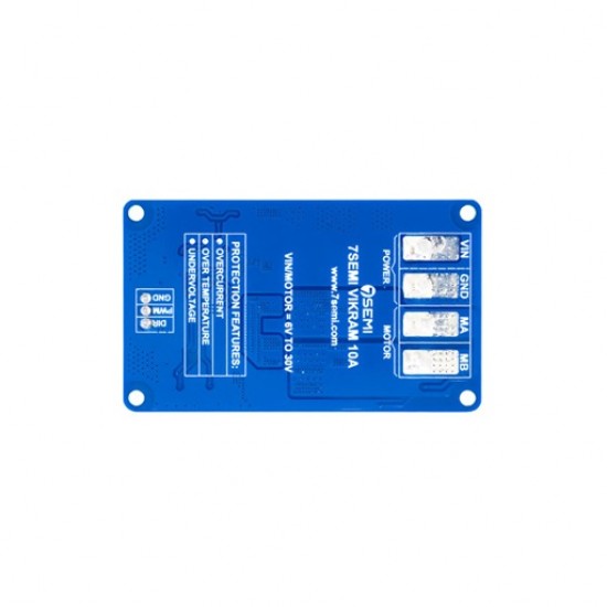 Vikram-3010 DC Motor Driver – 6V–30V Input, 10A Single Channel Vikram-3010 DC Motor Driver – 6V–30V Input, 10A Single Channel