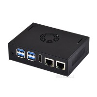 Metal case for VisionFive2 Board, With Cooling Fan, Mini-Computer Case (Board Not Included)