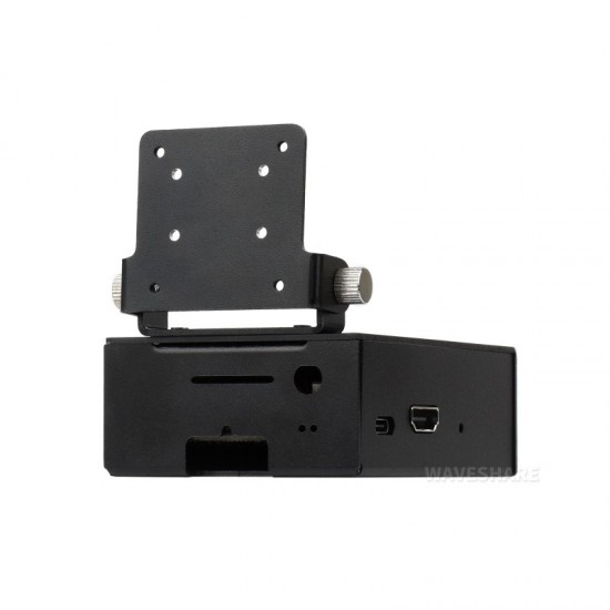Waveshare Aluminum Alloy Cooling Case For VisionFive2 Lite, Comes With Heatsink And Cooling Fan, With Camera Holder, Supports Installing IMX219 Series Camera Modules