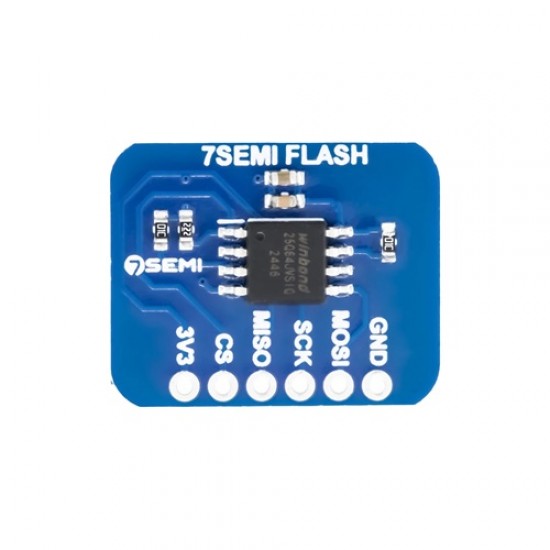 7Semi 64Mbit Serial Flash Memory Breakout SPI - W25Q64FVSSIQ (MPN:BO-10134) 7Semi 64Mbit Serial Flash Memory Breakout SPI - W25Q64FVSSIQ (MPN:BO-10134)