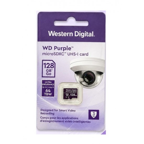 Western Digital WD Purple 128GB microSDXC UHS-I Ultra Endurance Memory Card
