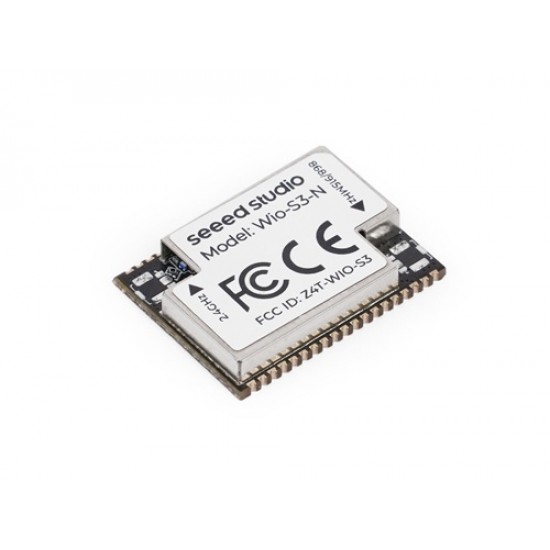 Seeed Studio Wio-S3-N Wireless Module without IPEX, ESP32-S3R8, Dual-core Xtensa® LX7 and SX1262 embedded, LoRaWAN, Wi-Fi & BLE, supports EU868 & US915 (MPN:100079384)