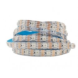 WS2815 12V Addressable RGB LED Strip - 60 LEDs/Meter - IP20 Non Waterproof - White PCB [5 Meter Roll]