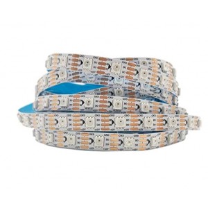WS2815 12V Addressable RGB LED Strip - 60 LEDs/Meter - IP20 Non Waterproof - White PCB [5 Meter Roll]