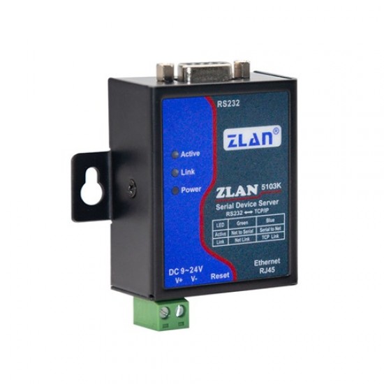 ZLAN5103K RS232/485/422 to Ethernet Converter