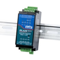ZLAN5807M 8-Port RS485 Serial Device Server – Modbus RTU to Modbus TCP/IP Gateway, DIN-Rail Mount