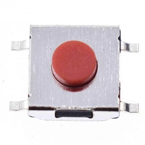 SMD Tactile Micro Switch Reset Button Push to ON - 6x6x3.1 Red SMD Tactile Micro Switch Reset Button Push to ON - 6x6x3.1 Red