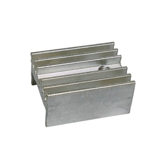 Silver 20mm Aluminium Heatsink - 034 Silver 20mm Aluminium Heatsink - 034