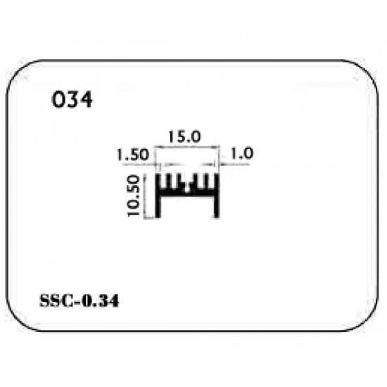 Silver 20mm Aluminium Heatsink - 034 Silver 20mm Aluminium Heatsink - 034