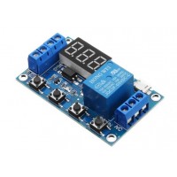 6-30V 1-Channel Power Relay Module with Adjustable Timing Cycle