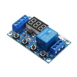 6-30V 1-Channel Power Relay Module with Adjustable Timing Cycle 6-30V 1-Channel Power Relay Module with Adjustable Timing Cycle