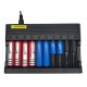 10 Slot USB Charger for Li-ion Batteries of Various Sizes