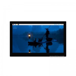 13.3inch High Resolution HDMI Capacitive Touch Display, 10-Point Touch, 1920 × 1080, Toughened Glass Panel, Type-C/HDMI Display Interface, Full Metal Back Cover