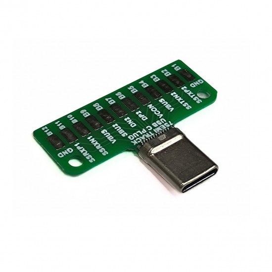 USB-C 3.1 Male Breakout 24 Pins PCB USB-C 3.1 Male Breakout 24 Pins PCB