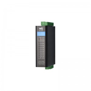 8-Ch RS485 to RJ45 No PoE Serial Server, 8 Channels RS485 Independent Operation, Rail-mount Industrial Isolated Serial Module, Bi-directional Transparent Transmission, Modbus Gateway